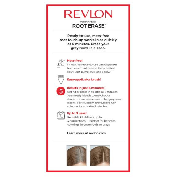 Permanent Hair Color by Revlon Root Erase 4B Burgundy 3.2 fl oz  Up to 3 Uses !! - Picture 7 of 8